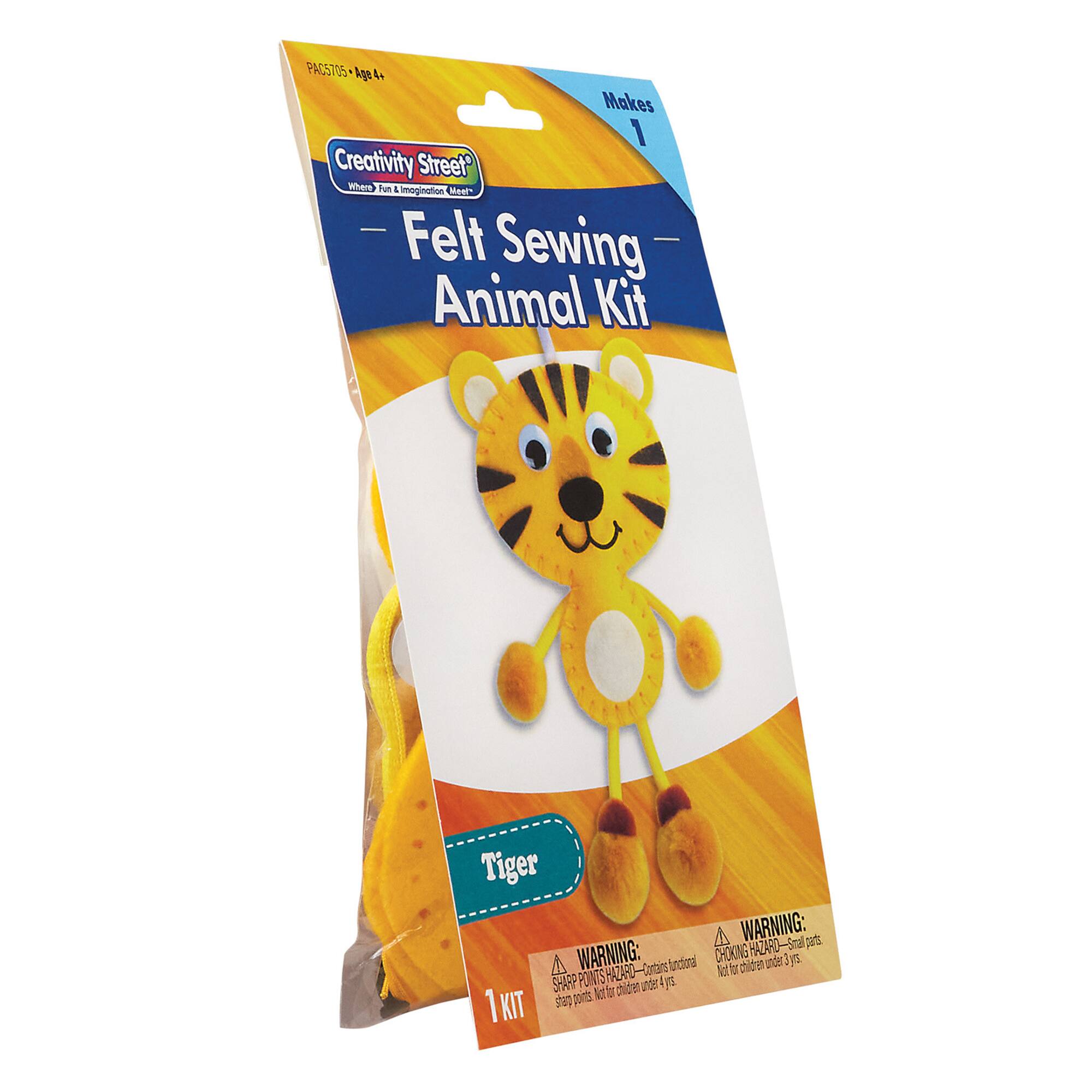 Creativity Street® Felt Sewing Tiger Animal Kit